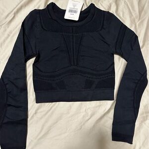 Fabletics Black Mesh Top (small)